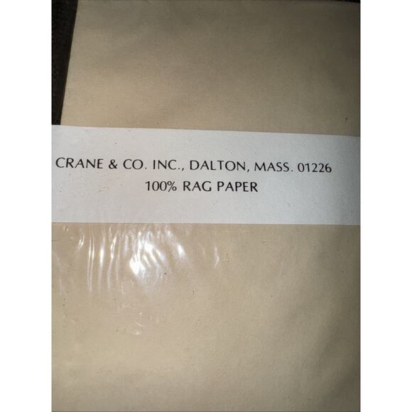 Lot Of 50 Crane & Co Envelopes With Lining 4 X 6 100 Percent Rag Paper Beige - Picture 4 of 5